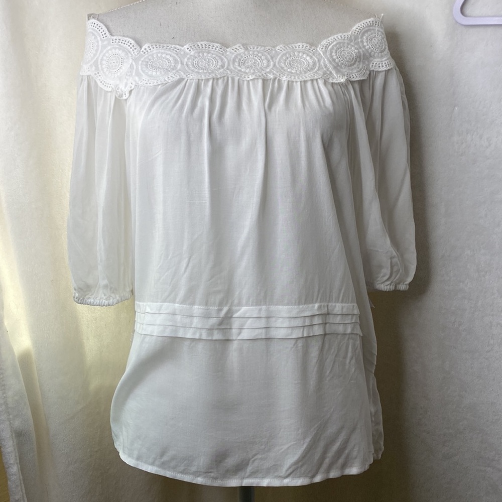 Retrology boho peasant style top